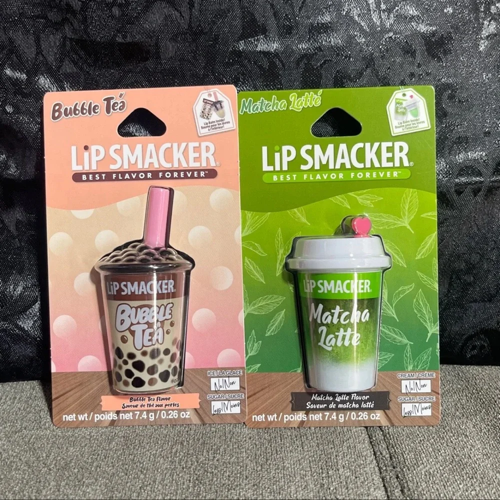 🧋🍵 Bubble Tea and Matcha Latte Lip Smacker Set🍵🧋